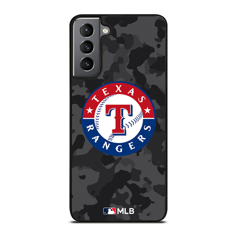 TEXAS RANGERS BASEBALL BLACK CAMO Samsung Galaxy S21 Plus Case Cover