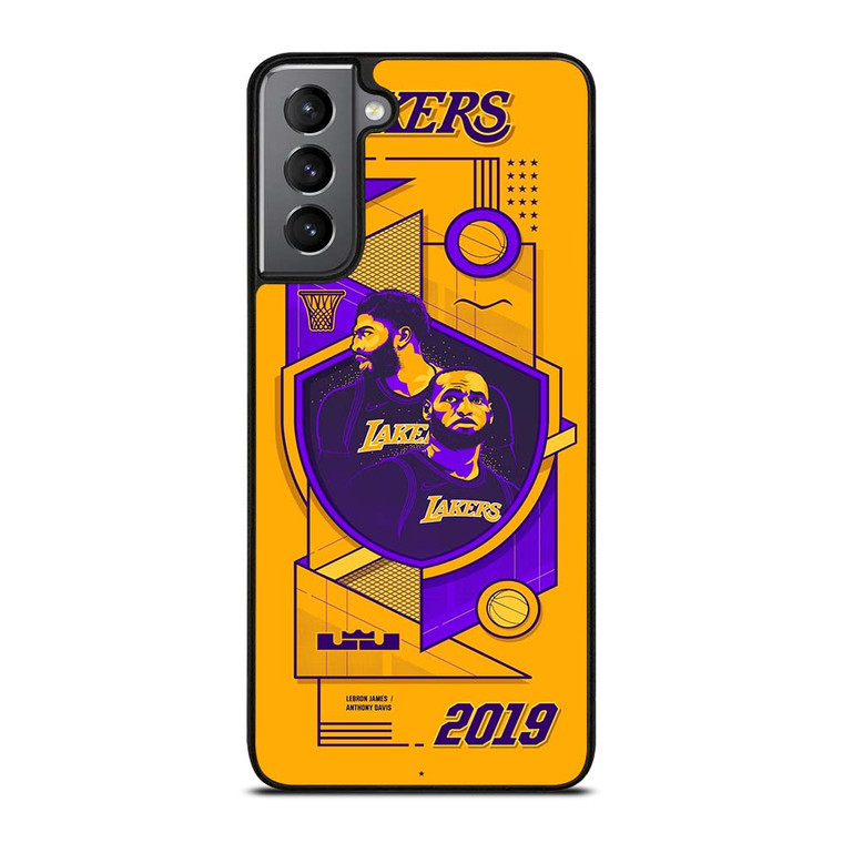 LA LAKERS LEBRON JAMES & ANTHONY DAVIS Samsung Galaxy S21 Plus Case Cover LA LAKERS LEBRON JAMES & ANTHONY DAVIS Samsung Galaxy S21 Plus Case Cover