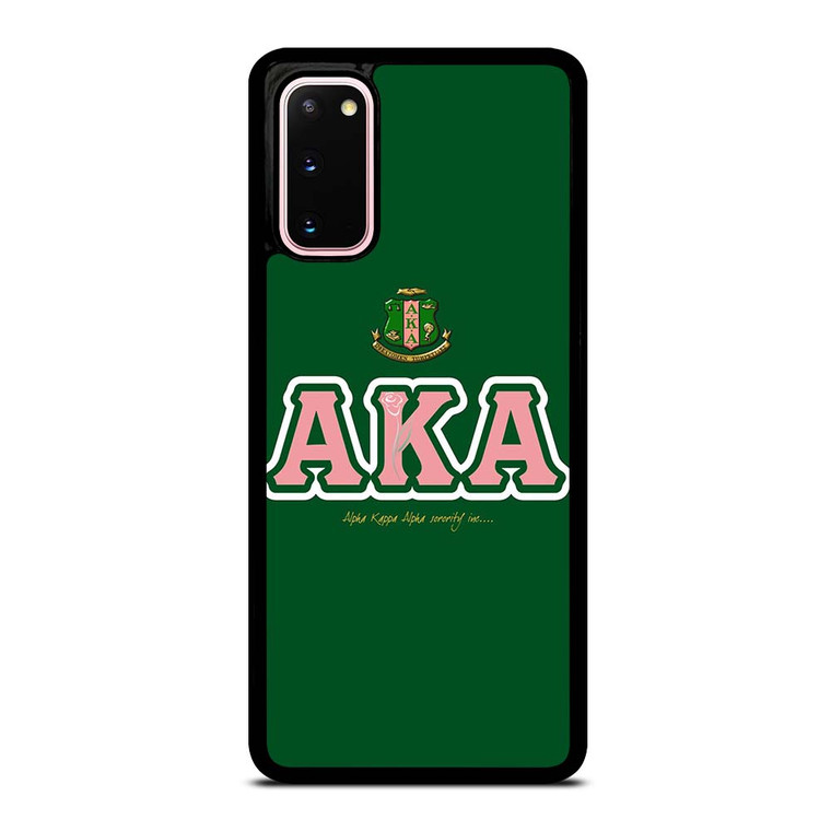 AKA PINK AND GREEN SIMPLE LOGO Samsung Galaxy S20 Case Cover