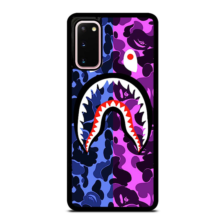 BAPE CAMO LOGO BLUE PURPLE Samsung Galaxy S20 Case Cover BAPE CAMO LOGO BLUE PURPLE Samsung Galaxy S20 Case Cover