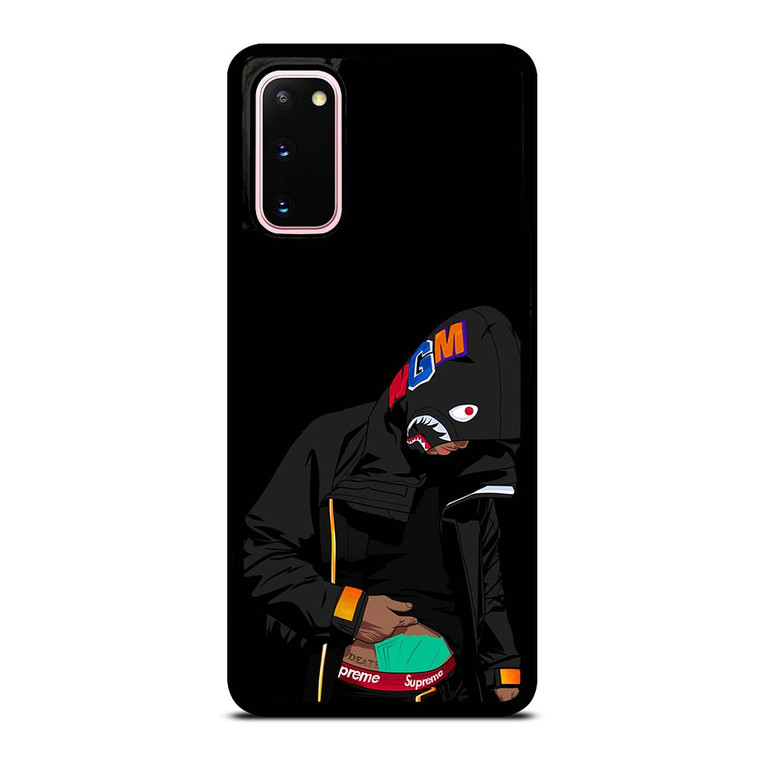 BAPE SHARK X SUPREME MEN BLACK Samsung Galaxy S20 Case Cover