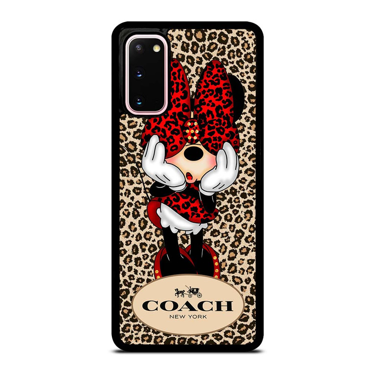 COACH MINNIE MOUSE LEOPARD Samsung Galaxy S20 Case Cover