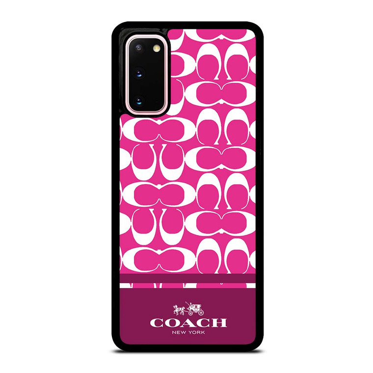 COACH PINK NEW YORK Samsung Galaxy S20 Case Cover