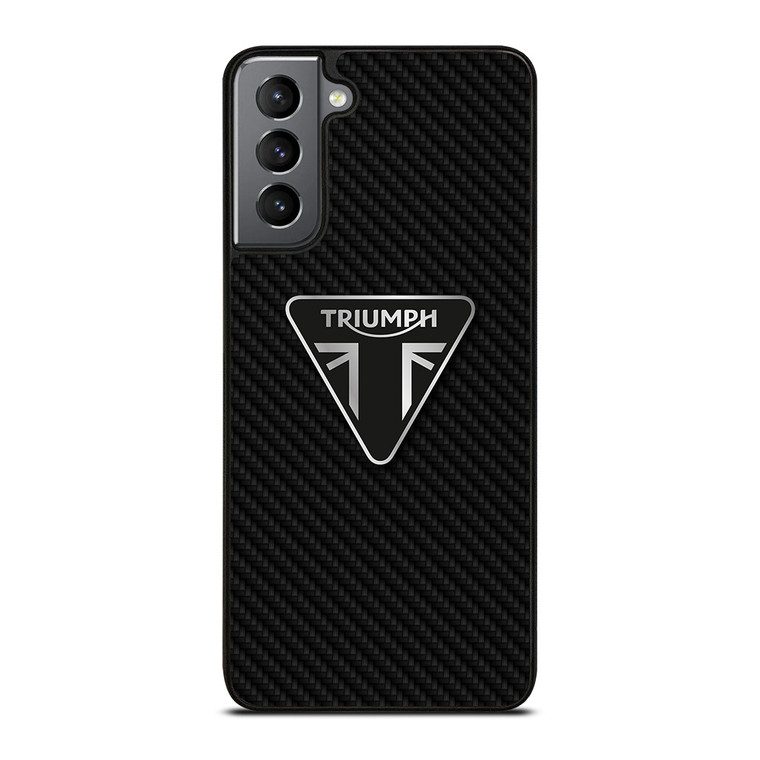 TRIUMPH MOTORCYCLES CARBON FIBER Samsung Galaxy S21 Plus Case Cover TRIUMPH MOTORCYCLES CARBON FIBER Samsung Galaxy S21 Plus Case Cover