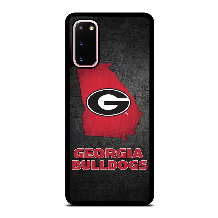 GEORGIA BULLDOGS SYMBOL METAL Samsung Galaxy S20 Case Cover