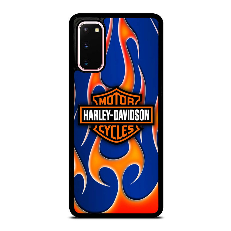HARLEY DAVIDSON BLUE FLAME LOGO Samsung Galaxy S20 Case Cover