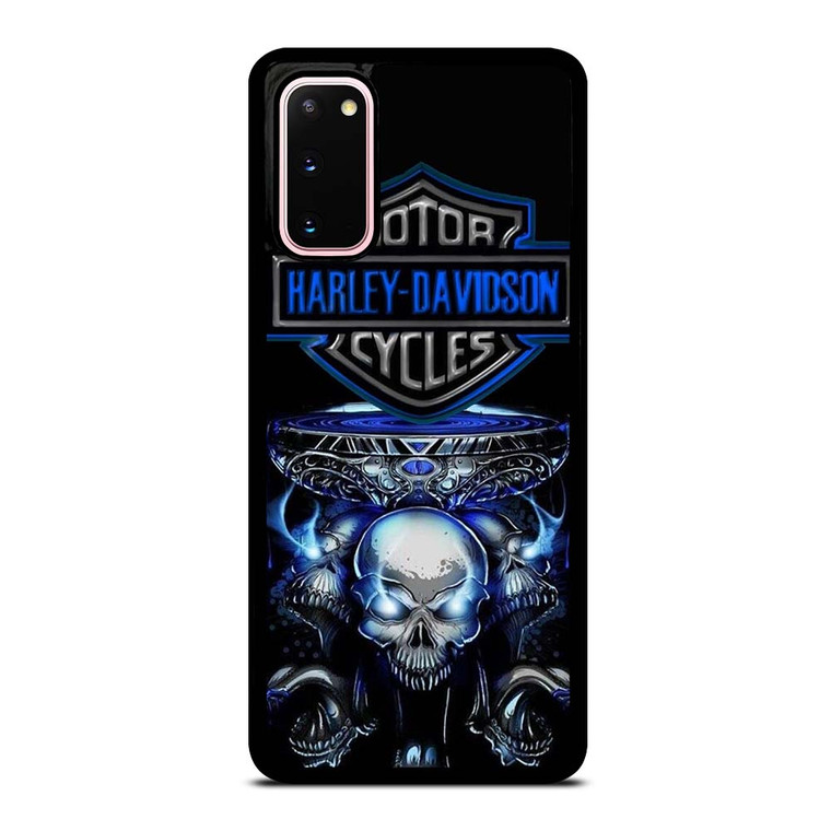 HARLEY DAVIDSON SKULL BLUE Samsung Galaxy S20 Case Cover