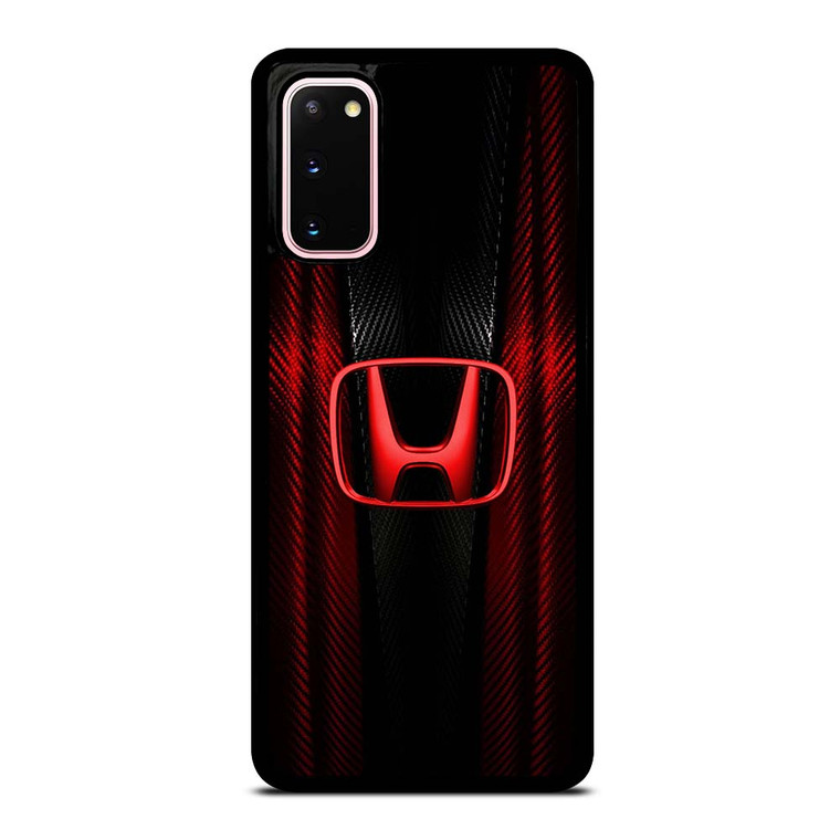 HONDA LOGO RED CARBON Samsung Galaxy S20 Case Cover