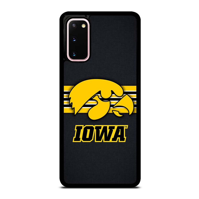 IOWA HAWKEYES STRIPE LOGO Samsung Galaxy S20 Case Cover