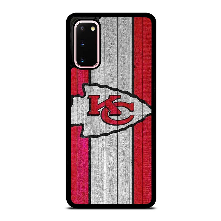 KANSAS CITY CHIEFS WOODEN LOGO Samsung Galaxy S20 Case Cover