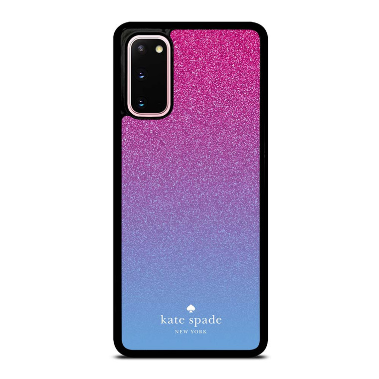 KATE SPADE NEW YORK PINK BLUE GLITTER Samsung Galaxy S20 Case Cover KATE SPADE NEW YORK PINK BLUE GLITTER Samsung Galaxy S20 Case Cover