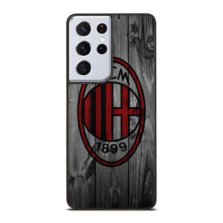 AC MILAN FOOTBALL WOODEN LOGO Samsung Galaxy S21 Ultra Case Cover