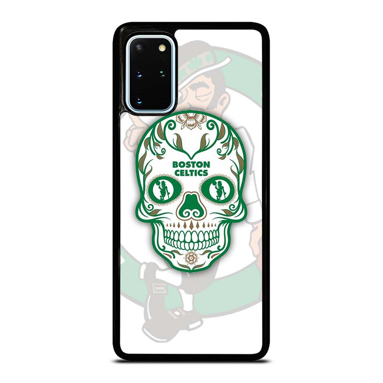 BOSTON CELTICS BASKET SKULL Samsung Galaxy S20 Plus Case Cover