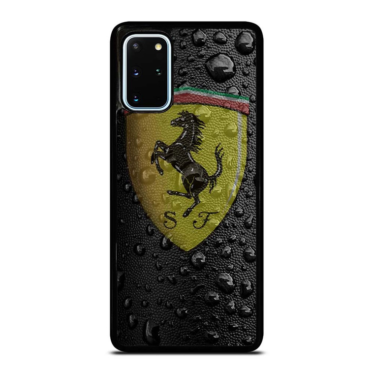 FERRARI DROP WATER BLACK Samsung Galaxy S20 Plus Case Cover