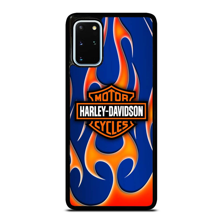 HARLEY DAVIDSON BLUE FLAME LOGO Samsung Galaxy S20 Plus Case Cover