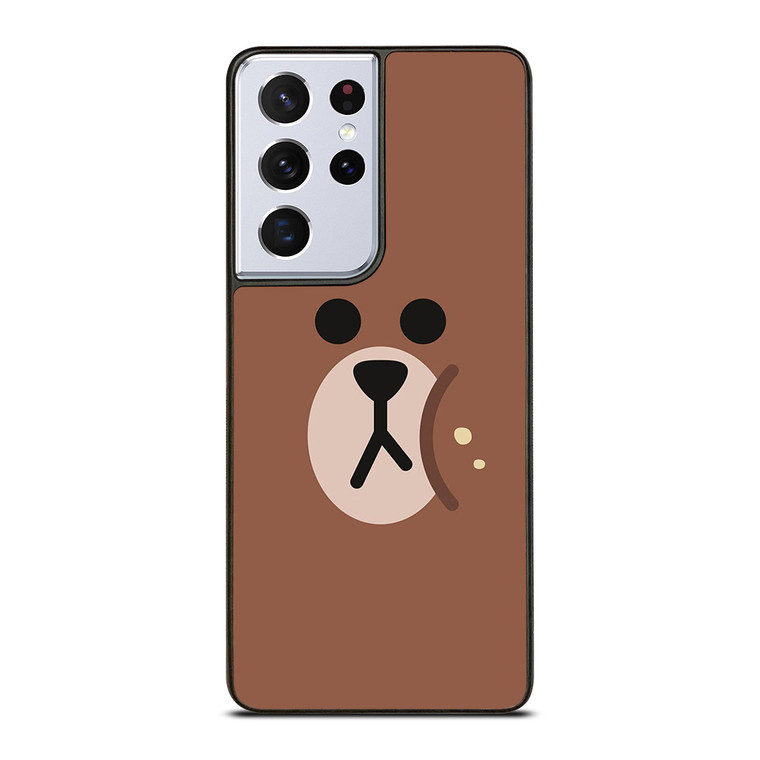 BROWN LINE FRIENDS Samsung Galaxy S21 Ultra Case Cover