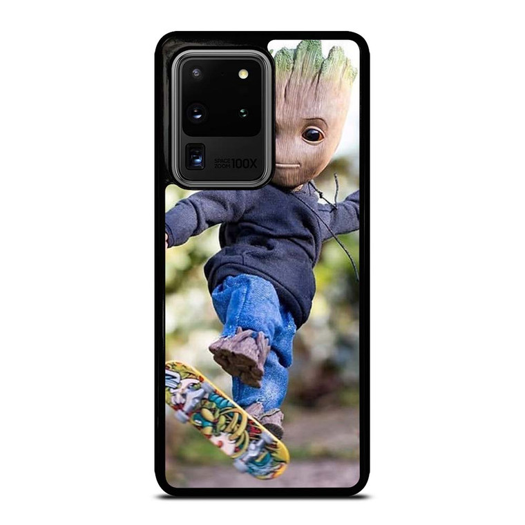 BABY GROOT SKATEBOARD Samsung Galaxy S20 Ultra Case Cover