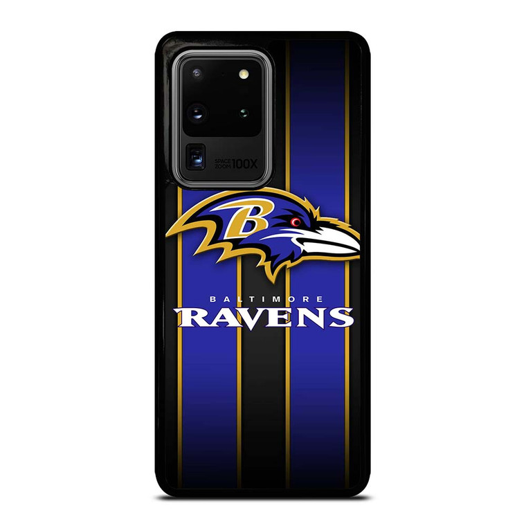 BALTIMORE RAVENS NFL STRIPE LOGO Samsung Galaxy S20 Ultra Case Cover BALTIMORE RAVENS NFL STRIPE LOGO Samsung Galaxy S20 Ultra Case Cover
