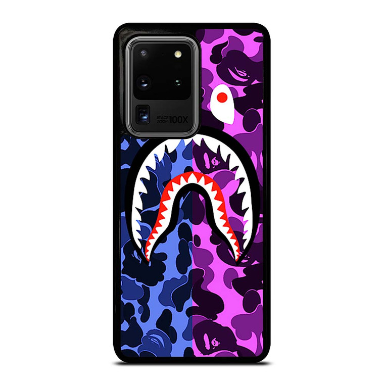 BAPE CAMO LOGO BLUE PURPLE Samsung Galaxy S20 Ultra Case Cover BAPE CAMO LOGO BLUE PURPLE Samsung Galaxy S20 Ultra Case Cover