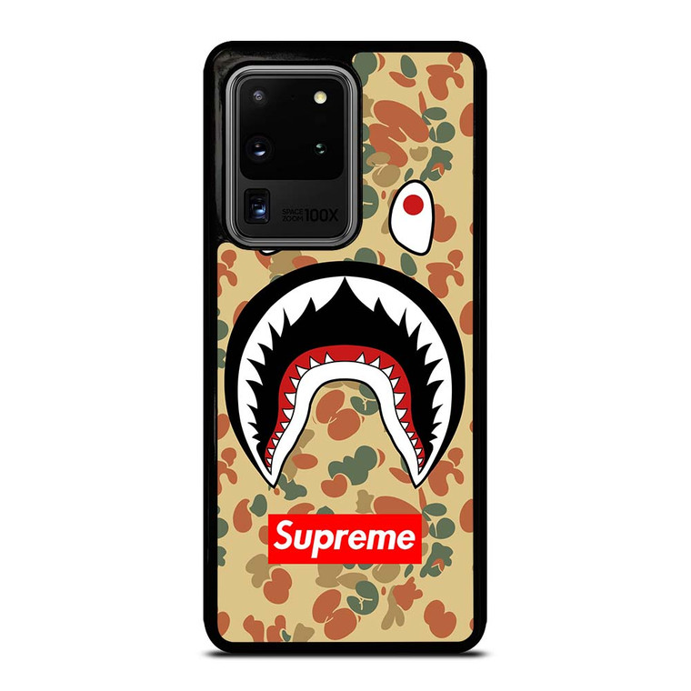 BAPE CAMO SHARK SUPREME Samsung Galaxy S20 Ultra Case Cover