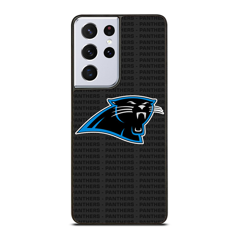 CAROLINA PANTHERS FOOTBALL TEXT Samsung Galaxy S21 Ultra Case Cover