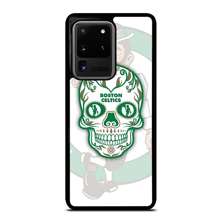 BOSTON CELTICS BASKET SKULL Samsung Galaxy S20 Ultra Case Cover