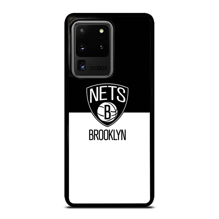 BROOKLYN NETS NBA BLACK WHITE Samsung Galaxy S20 Ultra Case Cover BROOKLYN NETS NBA BLACK WHITE Samsung Galaxy S20 Ultra Case Cover