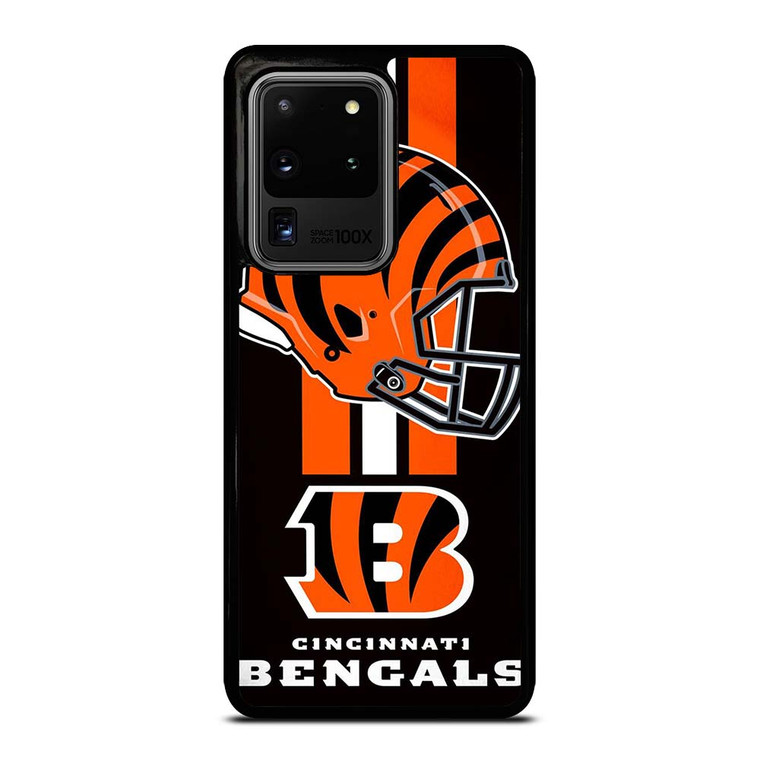 CINCINNATI BENGALS NFL HELMET Samsung Galaxy S20 Ultra Case Cover