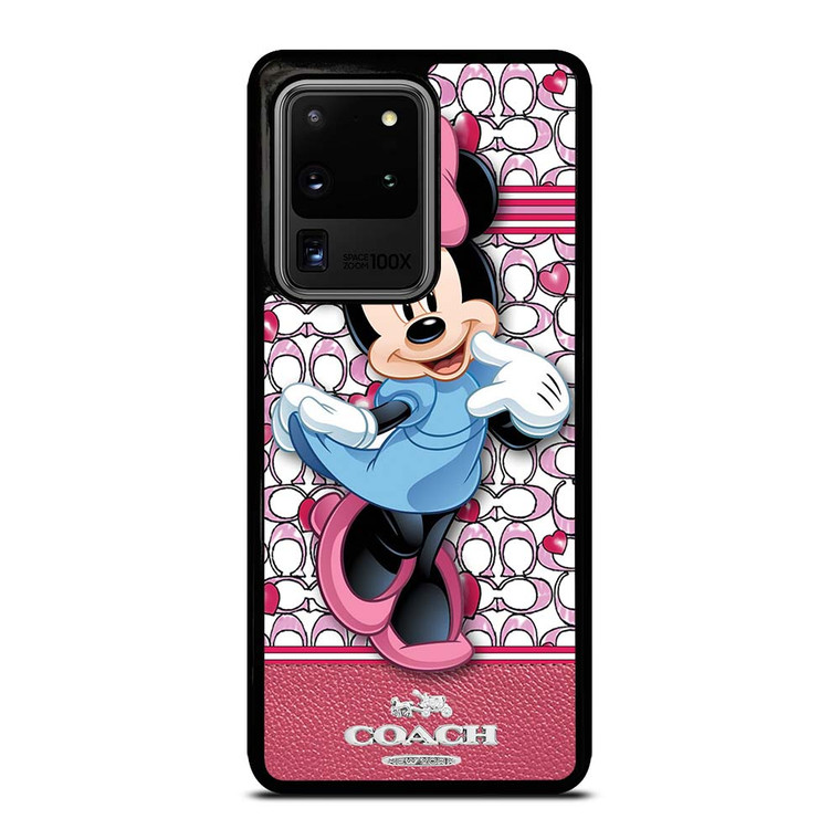 COACH MINNIE MOUSE PINK PATTERN Samsung Galaxy S20 Ultra Case Cover