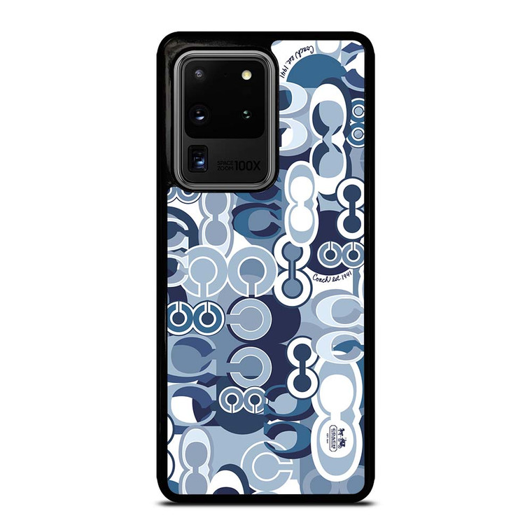 COACH NEW YORK BLUE Samsung Galaxy S20 Ultra Case Cover