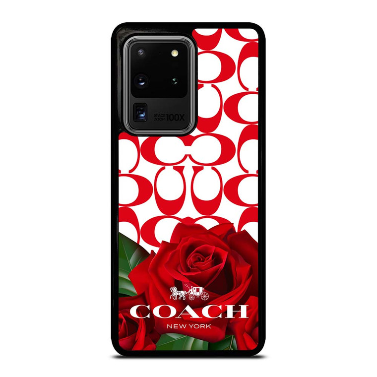 COACH NEW YORK FLOWER 4 Samsung Galaxy S20 Ultra Case Cover