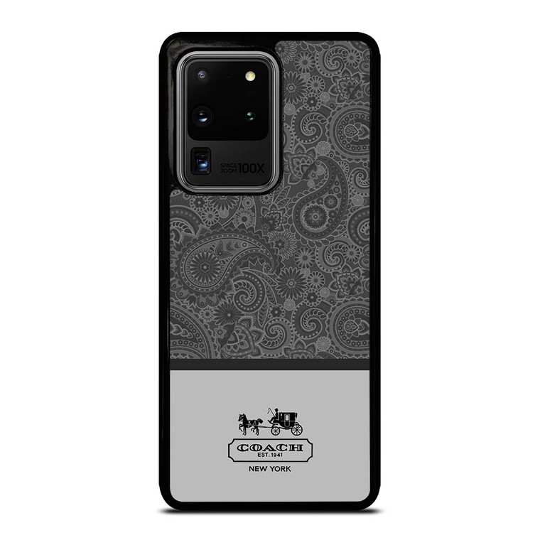 COACH NEW YORK GREY BATIK Samsung Galaxy S20 Ultra Case Cover