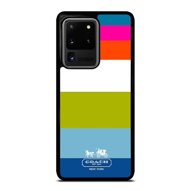 COACH NEW YORK STRIPE Samsung Galaxy S20 Ultra Case Cover