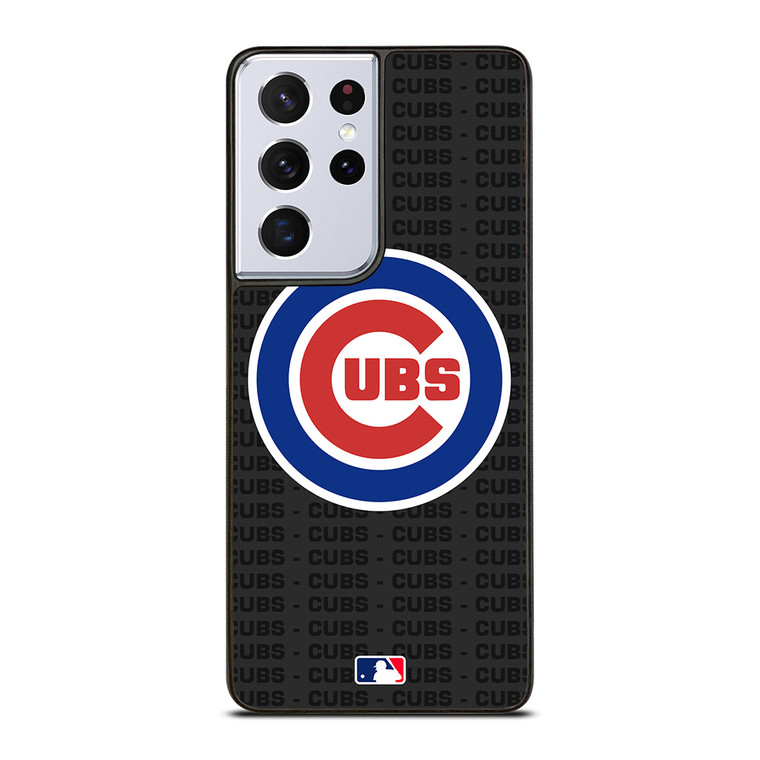 CHICAGO CUBS BASEBALL BLACK Samsung Galaxy S21 Ultra Case Cover