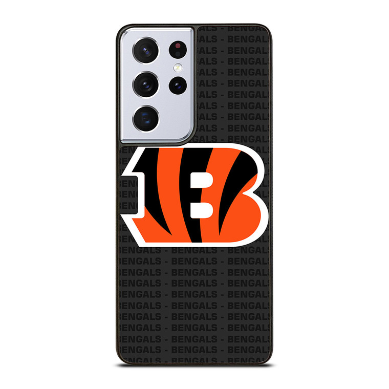 CINCINNATI BENGALS FOOTBALL TEXT Samsung Galaxy S21 Ultra Case Cover