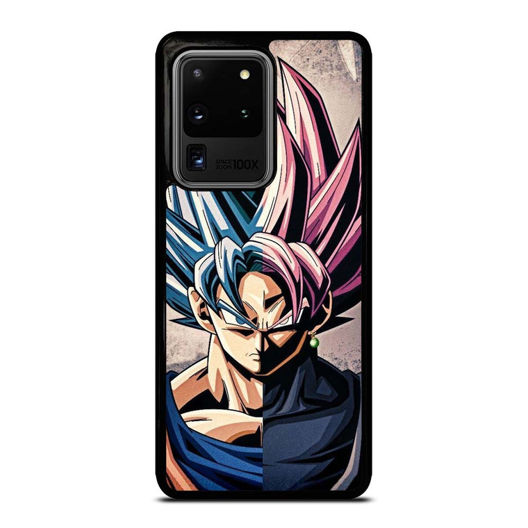 DRAGON BALL GOKU AND BLACK GOKU FACE Samsung Galaxy S20 Ultra Case Cover
