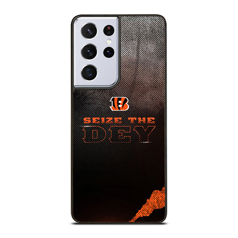 CINCINNATI BENGALS NFL FOOTBALL SEIZE THE DEY Samsung Galaxy S21 Ultra Case Cover