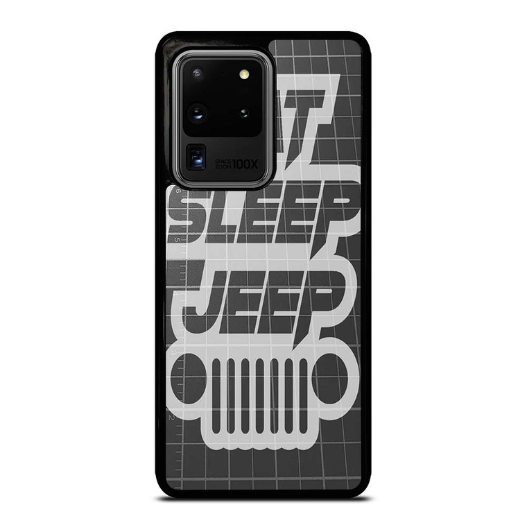 EAT SLEEP JEEP LOGO Samsung Galaxy S20 Ultra Case Cover