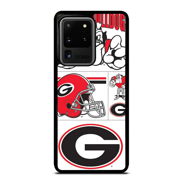 GEORGIA BULLDOGS STICKER COLLECTION Samsung Galaxy S20 Ultra Case Cover
