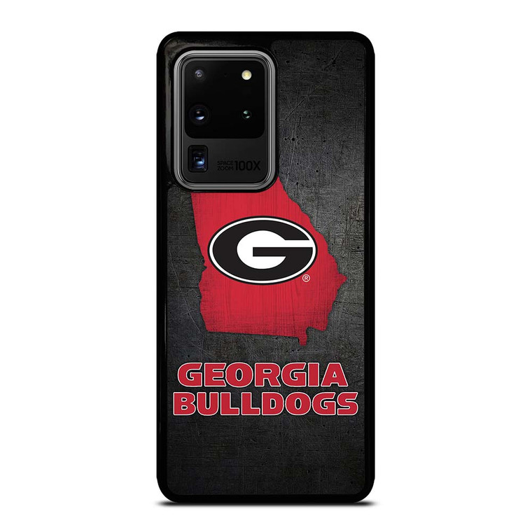 GEORGIA BULLDOGS SYMBOL METAL Samsung Galaxy S20 Ultra Case Cover