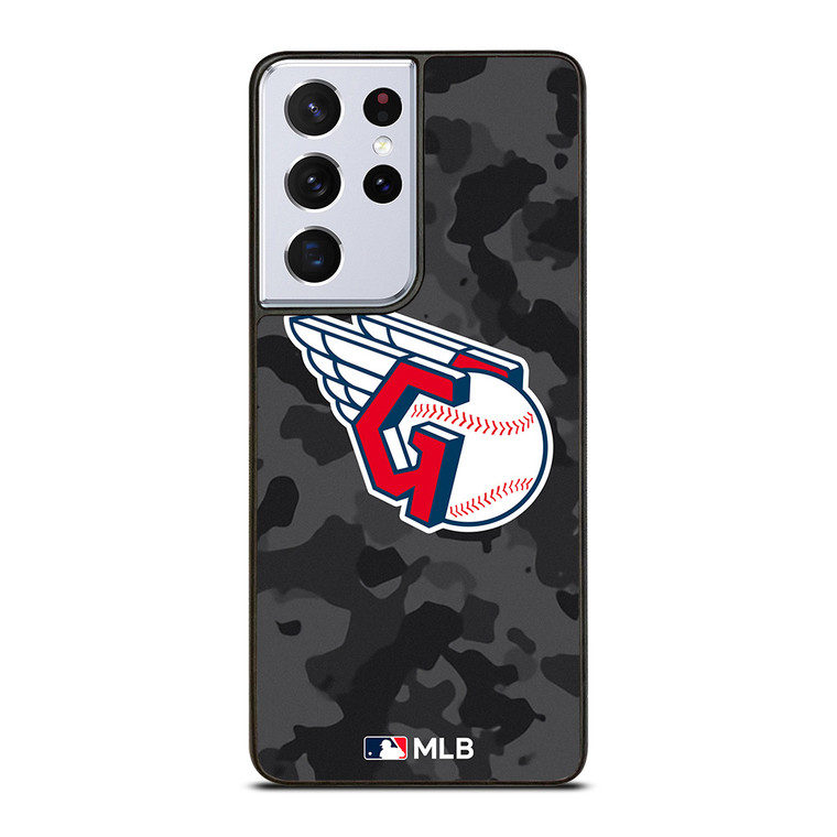 CLEVELAND GUARDIANS BASEBALL BLACK CAMO Samsung Galaxy S21 Ultra Case Cover