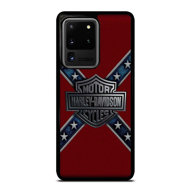 HARLEY DAVIDSON FLAG CARBON Samsung Galaxy S20 Ultra Case Cover