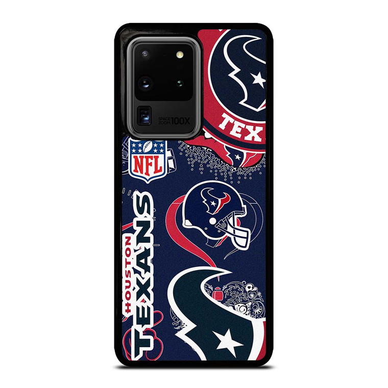 HOUSTON TEXANS NFL STICKER BOMB Samsung Galaxy S20 Ultra Case Cover