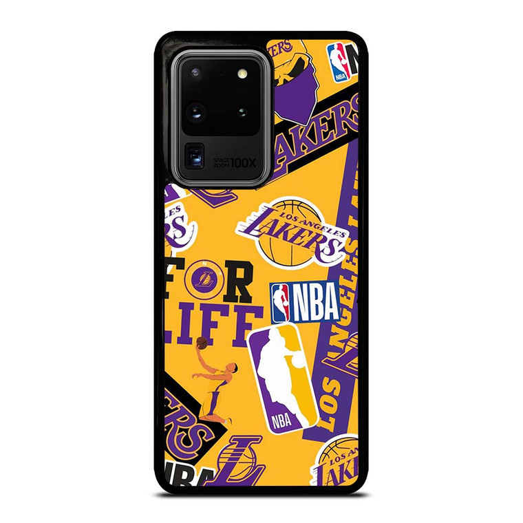 LA LOS ANGELES LAKERS STICKER BOMB Samsung Galaxy S20 Ultra Case Cover LA LOS ANGELES LAKERS STICKER BOMB Samsung Galaxy S20 Ultra Case Cover