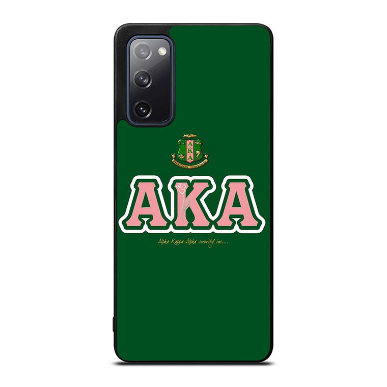 AKA PINK AND GREEN SIMPLE LOGO Samsung Galaxy S20 FE Case Cover