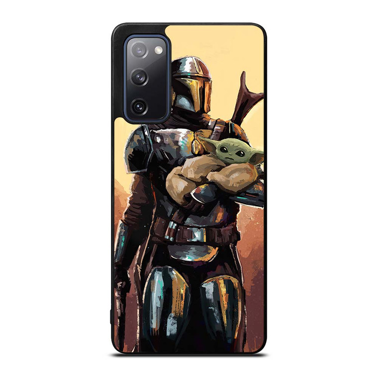 BABY YODA AND THE MANDALORIAN STAR WARS ART Samsung Galaxy S20 FE Case Cover