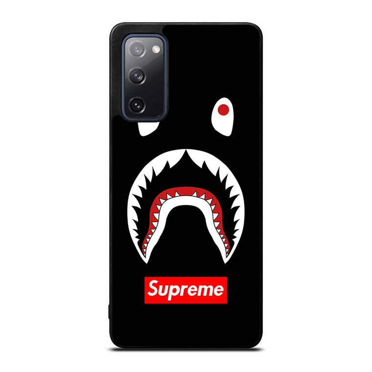 BAPE CAMO SHARK SUPREME BLACK Samsung Galaxy S20 FE Case Cover