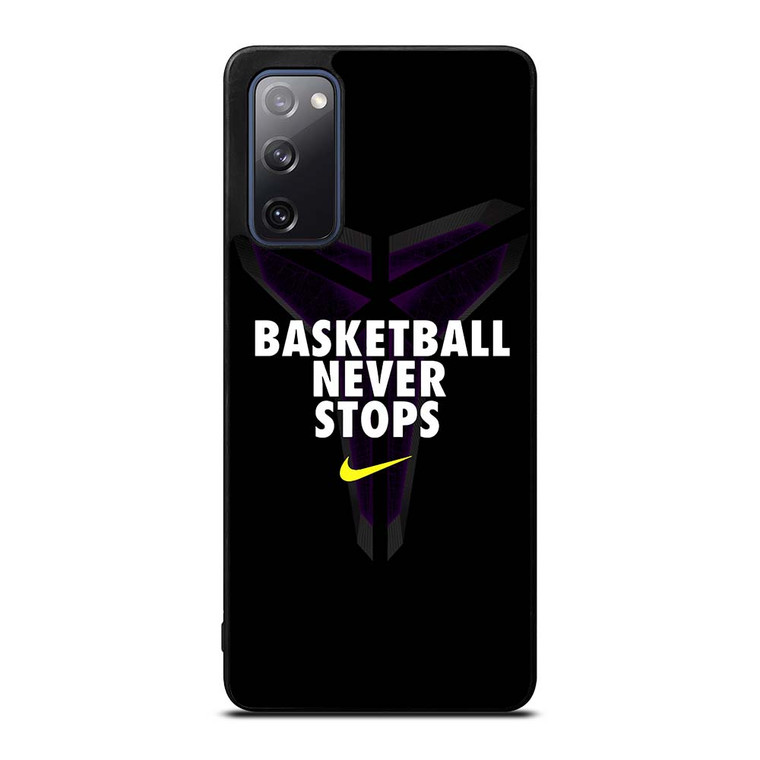 BASKETBALL NEVER STOPS BLACK MAMBA Samsung Galaxy S20 FE Case Cover