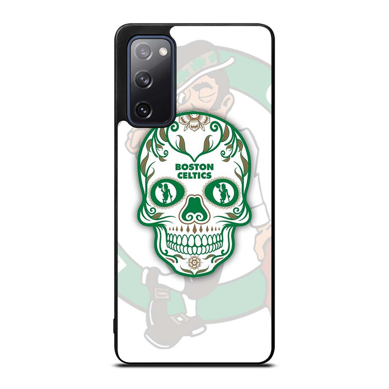 BOSTON CELTICS BASKET SKULL Samsung Galaxy S20 FE Case Cover