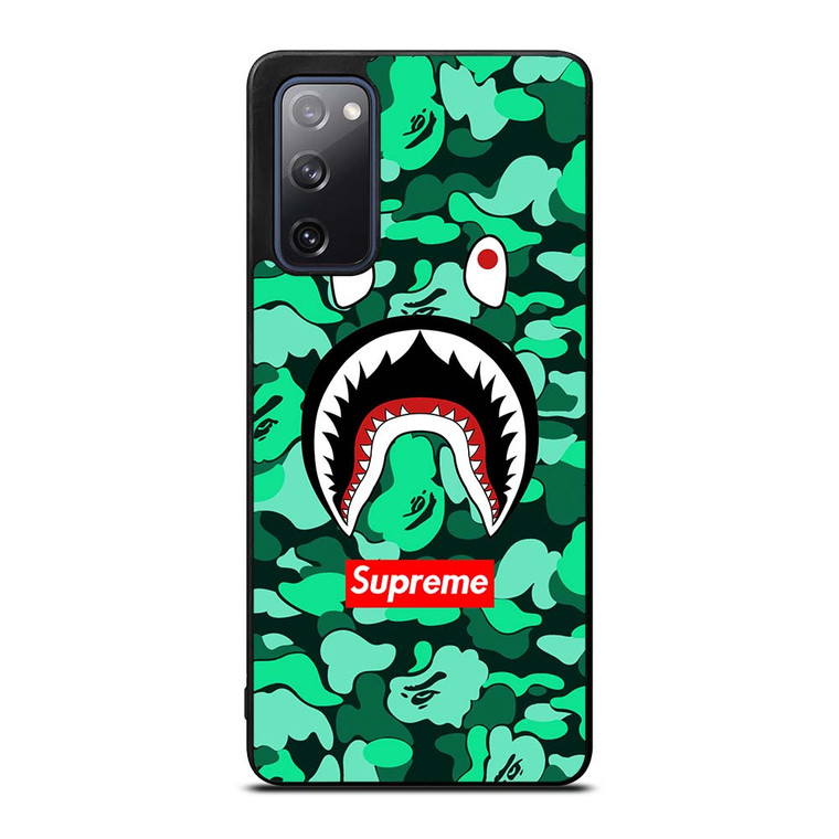 CAMO BATHING APE SUPREME GREEN Samsung Galaxy S20 FE Case Cover